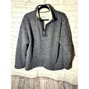 Orvis Gray Men's Quarter-Zip Sweater